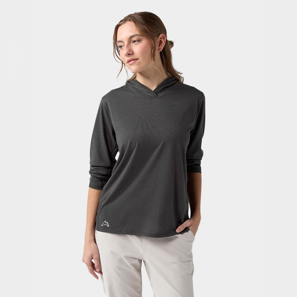 AllTrails x Stio Women's Divide Hooded Pullover - Abyss Heather